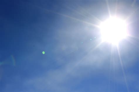 Bright Sun In Clear Blue Sky Picture Free Photograph Photos Public