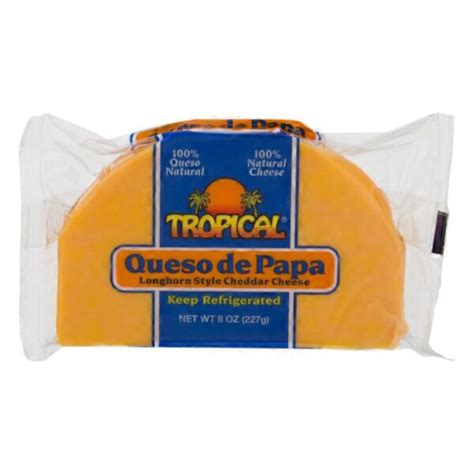Tropical Longhorn Style Cheese Cheddar 8 Oz Carry Delivery Value