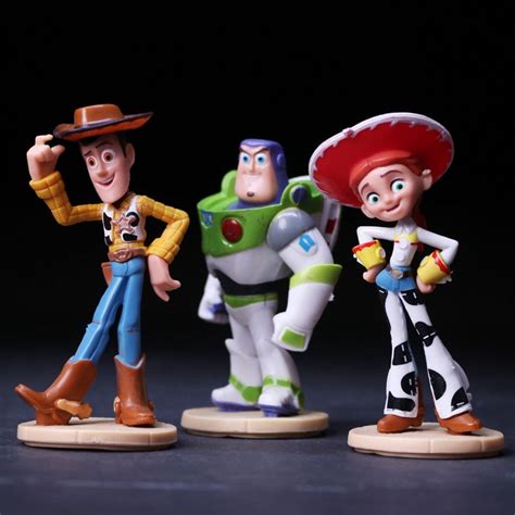 3pcsset Anime Toy Story 3 Buzz Lightyear Woody Jessie Pvc Action