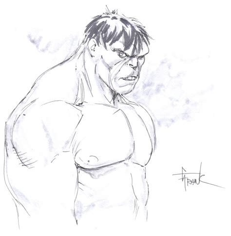 9 2 Garyfrank Hulk In Chris Grapulins Artist Diary Sketchbook Comic