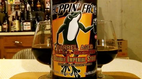 Beer Review 700 Hoppin Frog Barrel Aged Doris The Destroyer 105