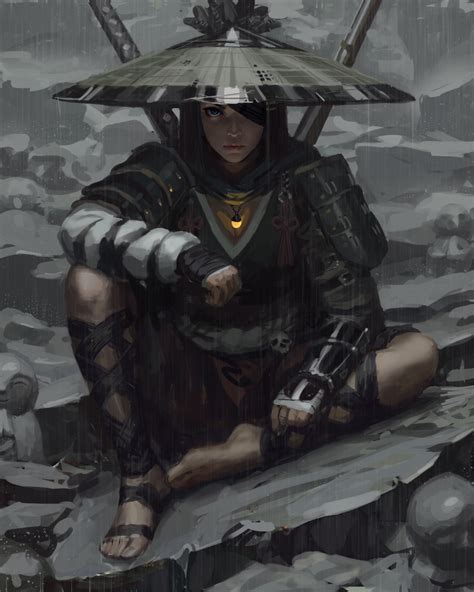 Guweiz On Twitter Female Samurai Ninja Art Fantasy Character Design