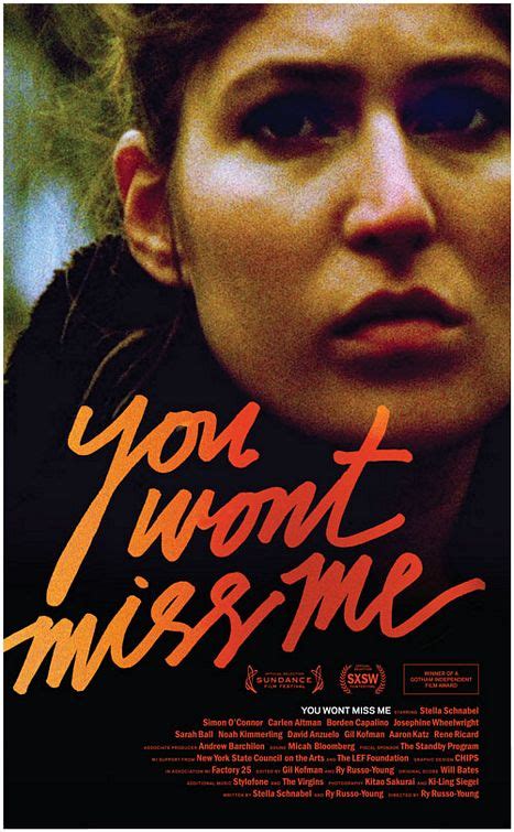 You Wont Miss Me Movie Poster - IMP Awards