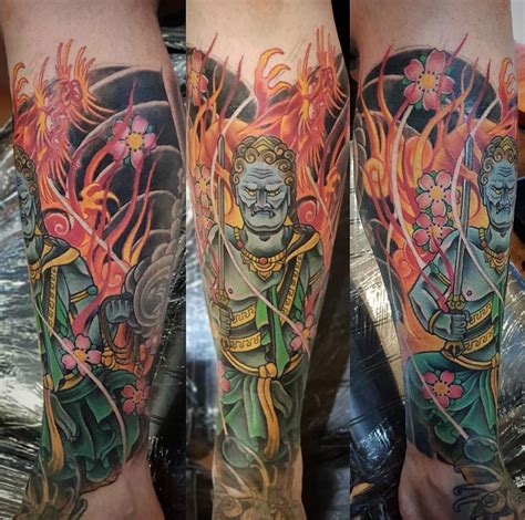 Fudo myoo is a fearsome deity with some epic opportunities for tattoo art. Fudo Myoo Shin Piece - Justin @ New Traditions, Newcastle ...