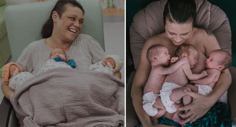 Sunshine Coast Mother Shares Her Incredibly Rare Natural Triplet