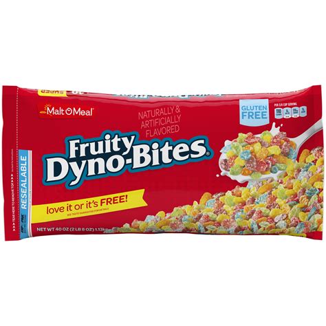 Malt O Meal Fruity Dyno Bites Gluten Free Cereal 40 Oz Bag