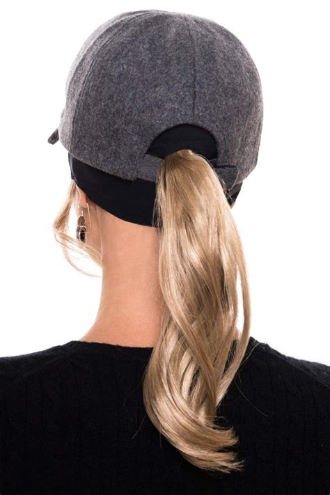 Ponytail Headband Baseball Hat With Hair By Cardani Hat Hairstyles Hair Pieces Baseball Hats