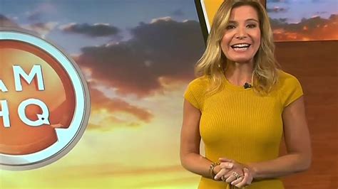 Jen Carfagno Presents The Weather In A Stunning Gold Dress