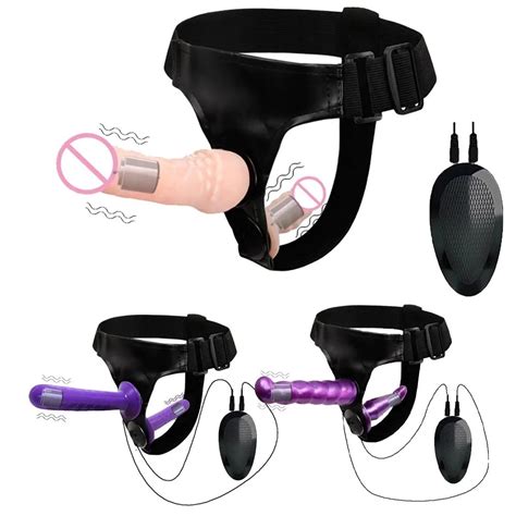 Double Penis Realistic Dildos Strapon Ultra Elastic Harness Belt Strap On Big Dildo Vibrator