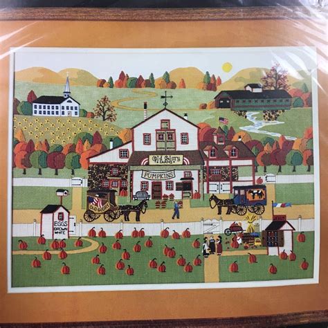 Dimensions Charles Wysocki Old Glory Farms 1278 Crewel Embroidery Kit