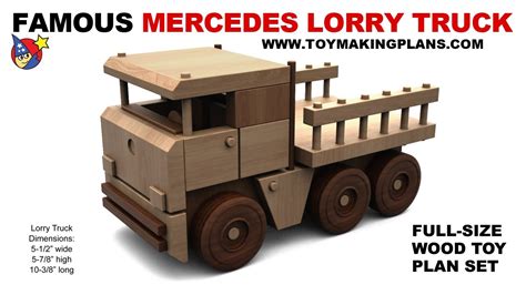 Wood Toy Plan Free Mercedes Lorry Truck Youtube