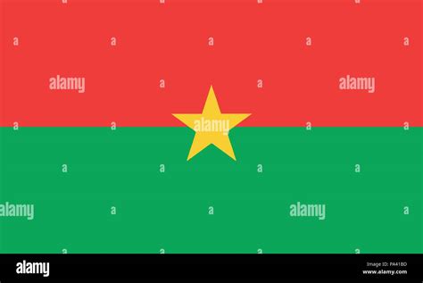 Detailed Illustration National Flag Burkina Faso Stock Vector Image