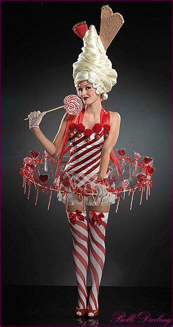 diy candy cane christmas costume x mas idea halloween kleidung kostümvorschläge kostüme frauen