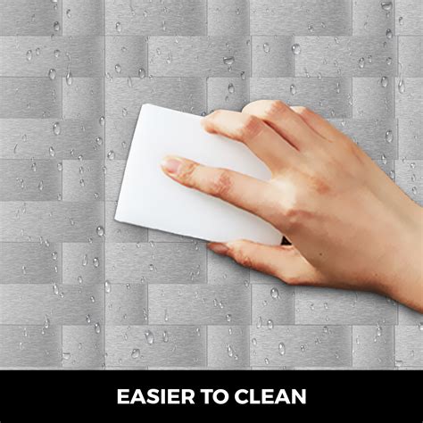 Our passion for ceramics is reflected in our extensive collection of tiles from the uk and around the world. Peel and Stick Tile Self-adhesive Kitchen Backsplash Metal ...