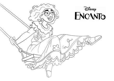 Coloring Pages Encanto Mirabel for children Print Free