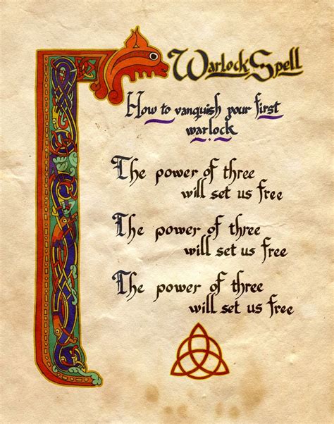 Warlock Spell Charmed Book Of Shadows The Power Of Three