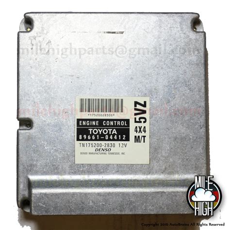 99 00 Toyota 4runner Engine Computer Module Oem Ecu Ecm Mt 4x4 Cali