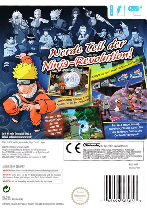 Naruto Clash Of Ninja Revolution 2007 Wii Box Cover Art Mobygames