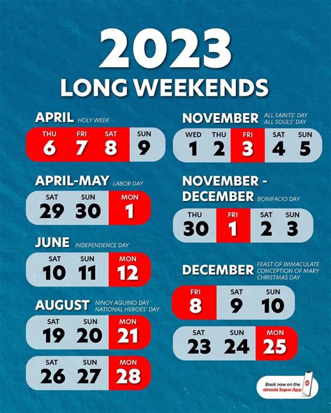 12 Long Weekends In The Philippines In 2021 Calendar And Cheat Sheet