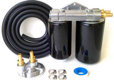 Ford Powerstroke Diesel 73 Dual Remote Engine Oil Filter Kit~1 Micron