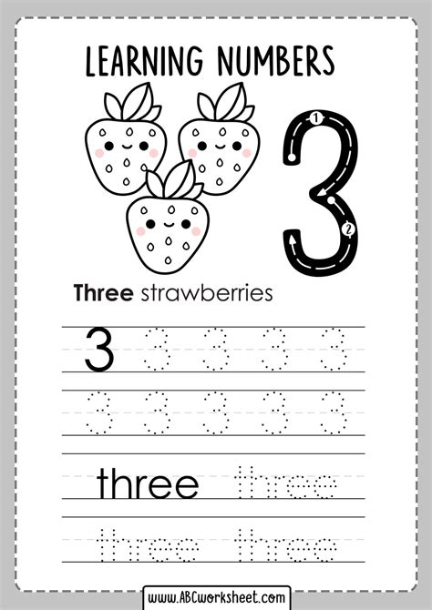 Number Tracing Worksheets Free Printable Images And Photos Finder