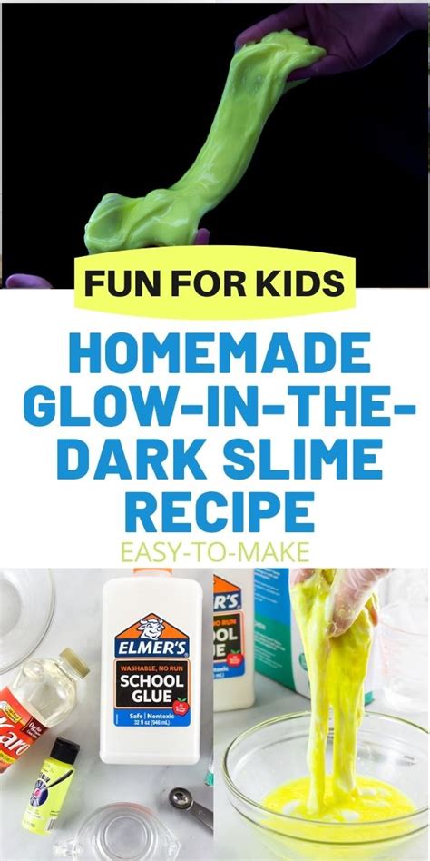 How To Make Glow In The Dark Slime The Easy Way • Kids Activities Blog
