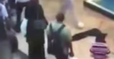 Womans Hijab Ripped Off In Front Of Horrified Onlookers In Mass Brawl