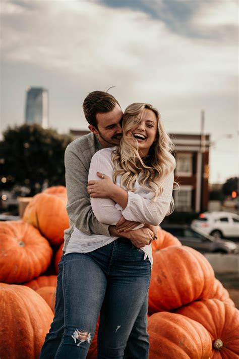 J Smith Photography Western Oklahoma Couples Fall Pumpkin Engagement
