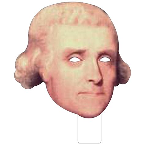 Cardboard Face Cutout Of Thomas Jefferson 17 X 13 Inch Fame Face Ka Bob