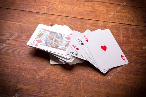 Four Aces Playing Cards — Stock Photo © Gilmanshin 77934216