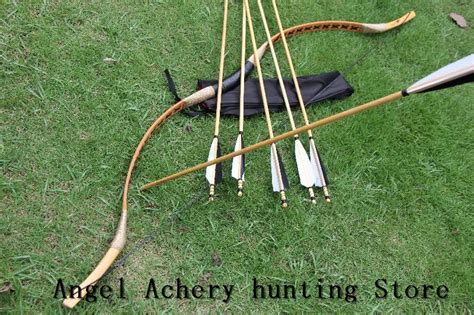 Chinese Traditional Handmade Pigskin Longbow Archery Longbow Recurve
