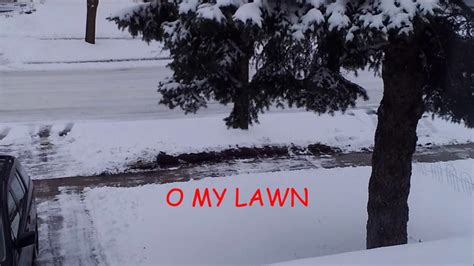 O My Lawn Sidewalk Plow Torn Up My Lawn Youtube