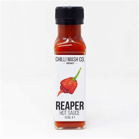 Carolina Reaper Hot Chilli Sauce 100ml Chilli Mash Company Worlds Hottest Chilli Mind
