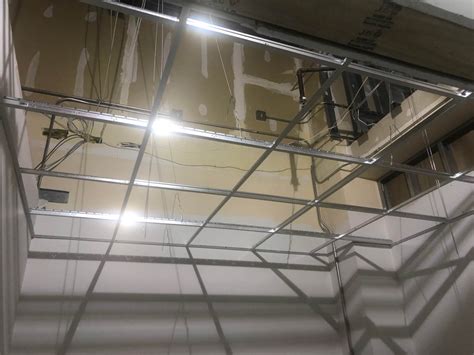 Shop ceilings and more at the home depot. Drop ceiling grid is done at our commercial build out of ...