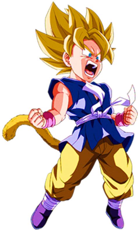Super Saiyan Gt Kid Goku Dokkan Battle Render 5 By Princeofdbzgames On