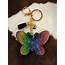 Rhinestone Butterfly & Tassel Keychain  Multi Color Ale Accessories