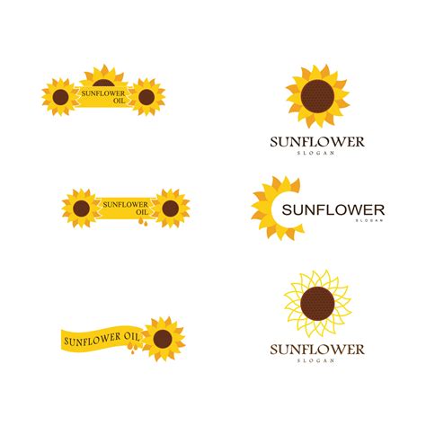 Sunflower Logo Vector Art Icons And Graphics For Free Download