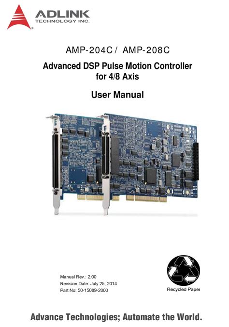 Adlink Technology Amp 204c User Manual Pdf Download Manualslib