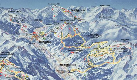 Bad Gastein Sportgastein Ski Map