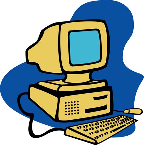 Background Jaringan Komputer Cartoon Computer Png Dow