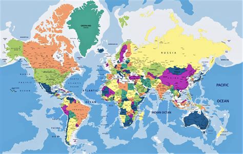 Unmistakable El Mapa Mundi Politico Mapa Mundi Con Sus Respectivos