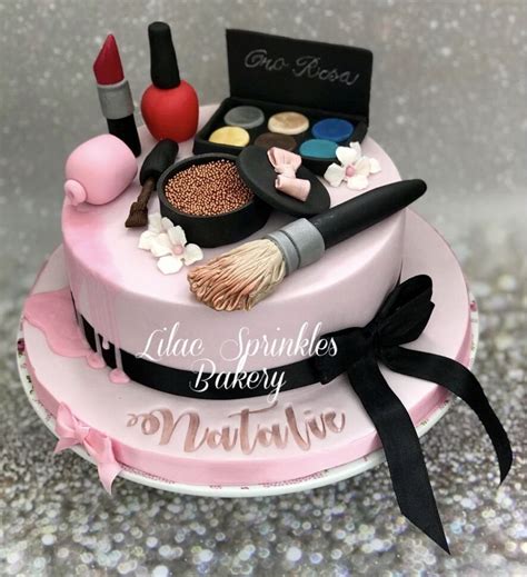 It's been a nearly a year and we've changed this up a few times for the better. Makeup cake | Make up cake, Cake, Celebration cakes