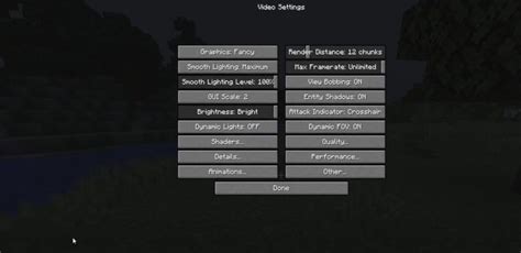 Minecraft Optifine Settings Guide For High Fps 2023