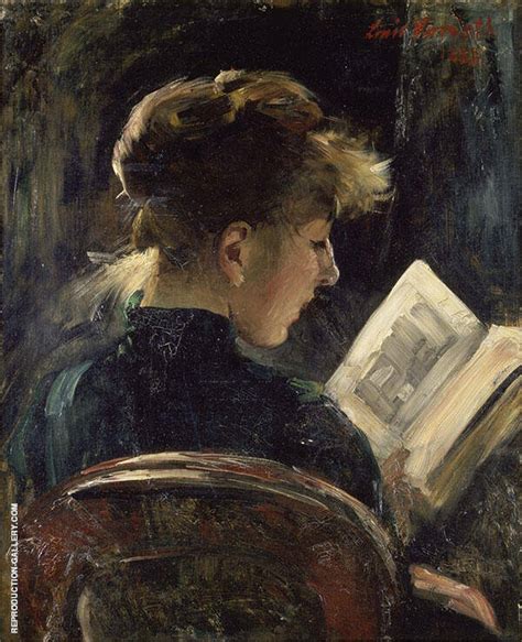 Woman Reading 1888 By Lovis Corinth Oil Painting Reproduction