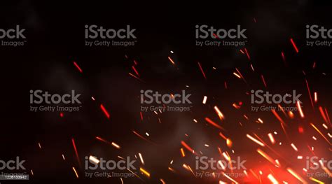 Weld Sparks Or Metal Cutting Blade Work Background Stock Illustration