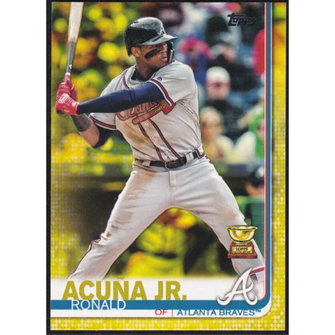 Ronald Acuna Jr Gold Cup Yellow Parallel