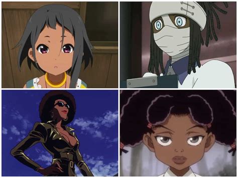 Cute Black Girl Anime Character Clip Art Set Ph