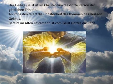 In der bibel taucht er bereits im alten testament auf. Pfingsten der heilige geist