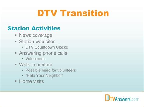 Ppt Digital Television Dtv Transition Overview Powerpoint