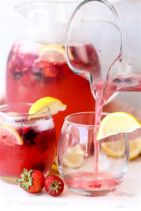 Sparkling Berry Lemonade Just 3 Ingredients The Shortcut Kitchen